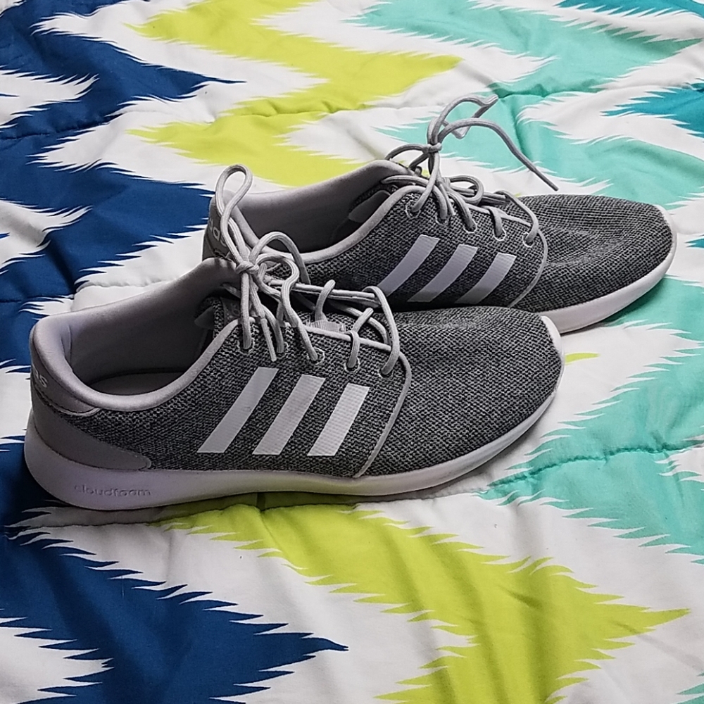 Adidas gray running shoe